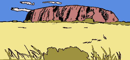 Ayers Rock, aboriginaalien kielessä Uluru.